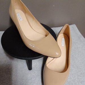 Cole Haan, tan patent wedges, 8.5